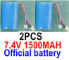 Wltoys 16800 2pcs 1500mah Battery Packs,  1454